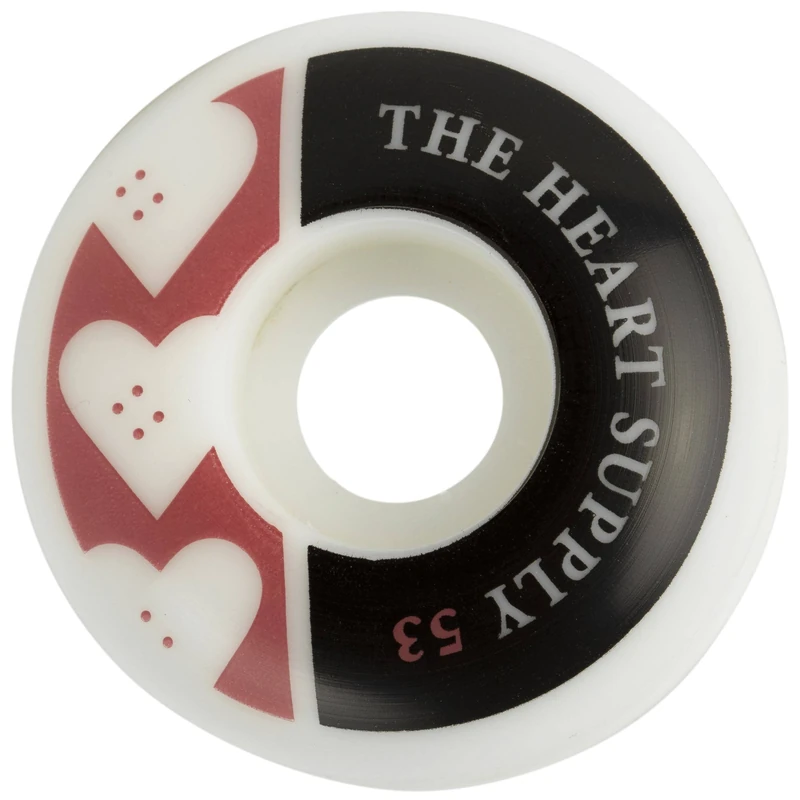 Centrano Unisex - Adult Heart Supply Squad Skateboard Wheels Red 53mm
