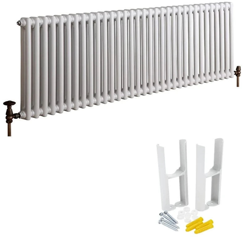 Milano Windsor White Cast Iron Style Column Radiator - 600x1505mm