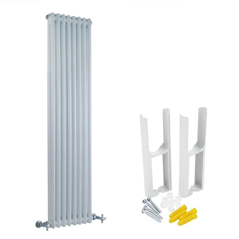 Milano Windsor White Cast Iron Style Radiator - 1500mm x 380mm