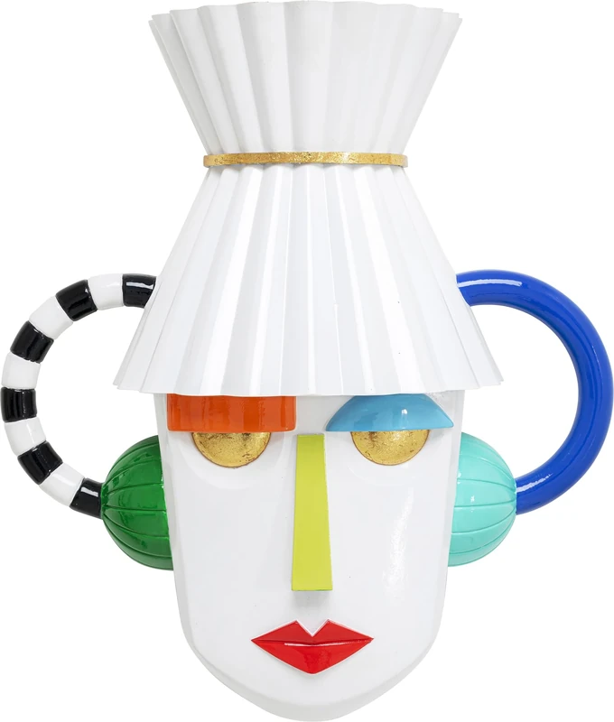 Kare Mesquerade Design Wall Ornament Abstract Decorative Multi-Coloured Face Item Height 41.4 cm