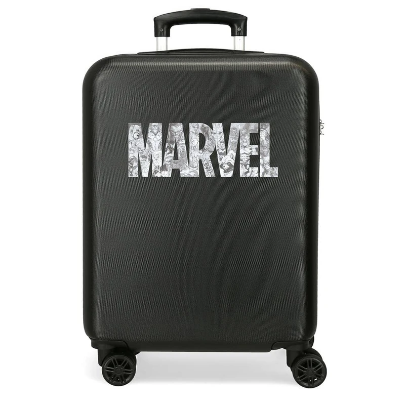 Marvel Power Marvel, Boys’ Power Marvel Luggage- Carry-On Luggage, Black, 38x55x20 cms -