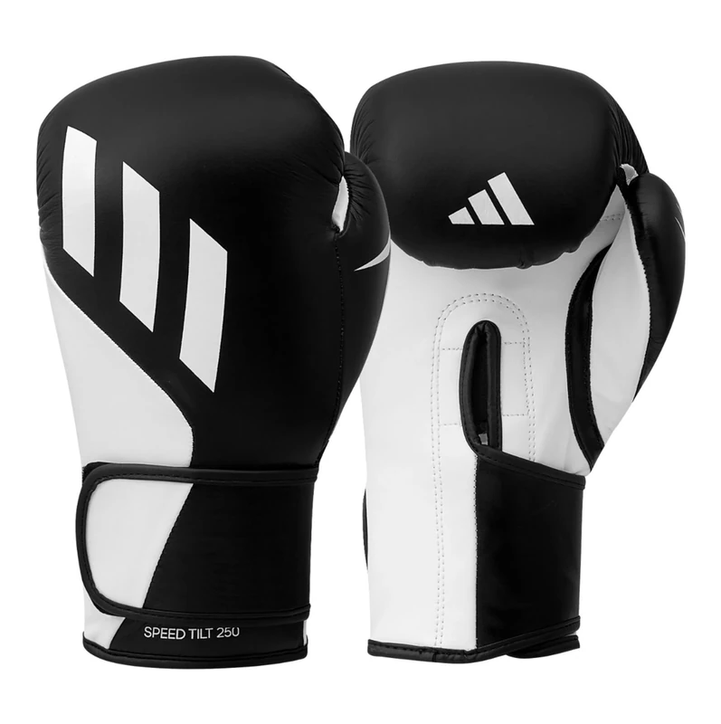 adidas Mens Tilt 250 Boxing Gloves Black/White 10oz EU