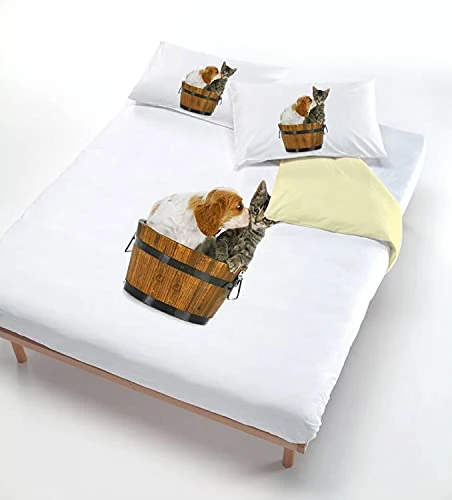 MB HOME ITALY Digital Print Duvet Cover Set, 508, Queen-Size Bed
