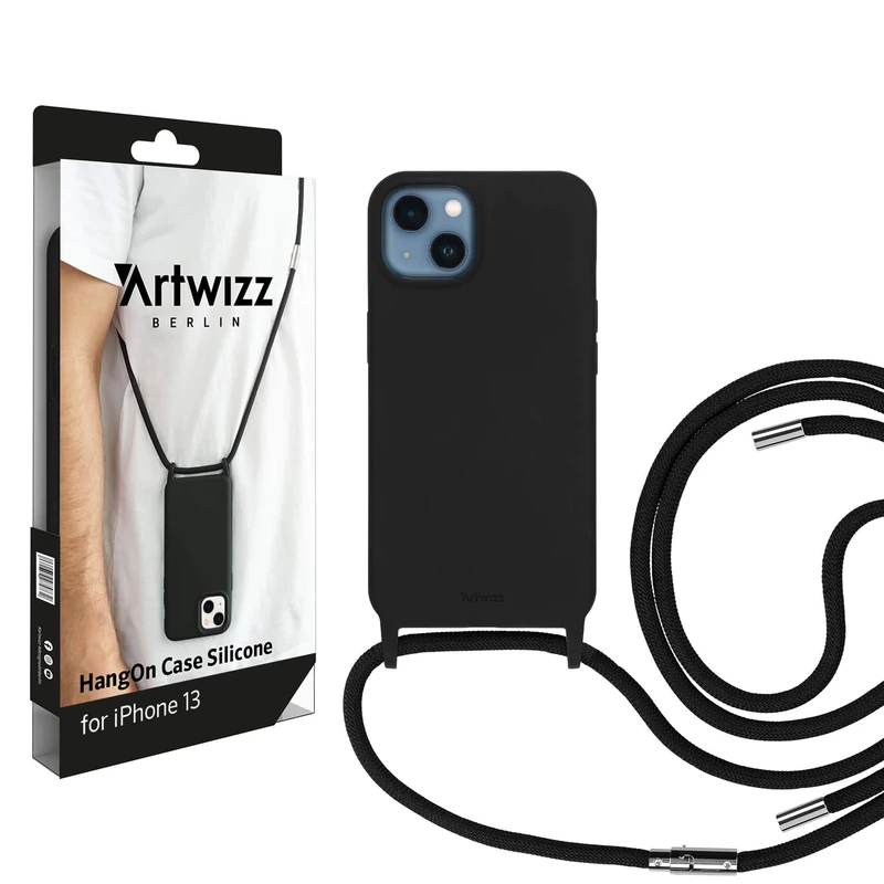 Artwizz HangOn Elastic Silicone Case for iPhone 13 - Black