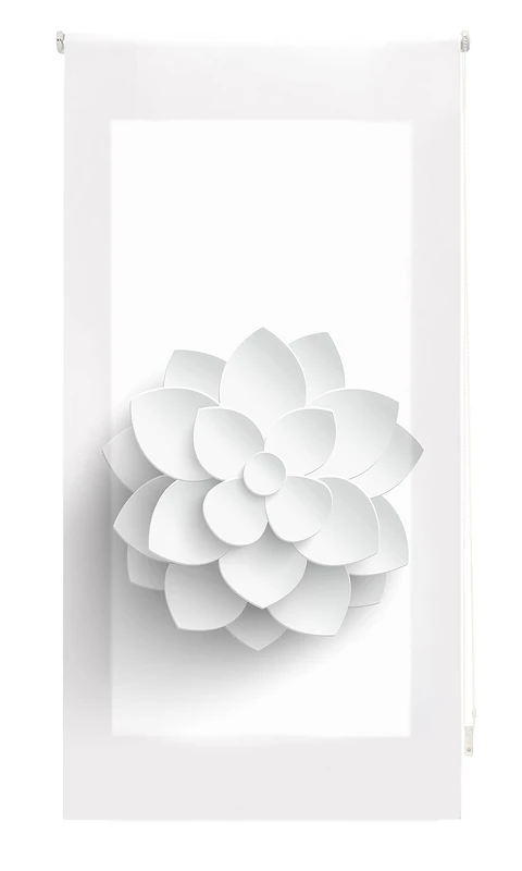 Blindecor Flowers | Translucent Roller Blind with Digital Print | Rose Model | 90 x 180 cm (W x H) Fabric Size 87 x 175 cm | Window Blinds