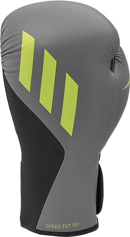 ADIDAS Speed Tilt 150 Boxing Gloves in Grey, Men, Women & Kids PU Training Gloves Perfect for Fitness Classes, Boxing Bag Workouts and Sparring