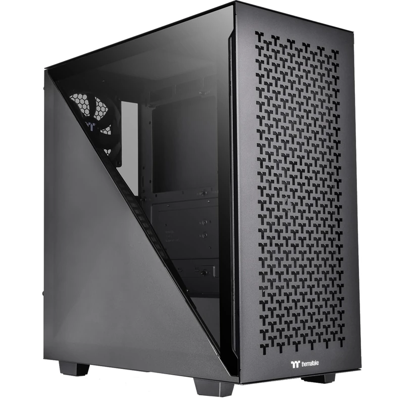 Thermaltake Divider 300 TG Air Black | Mid-Tower-ATX-PC-Gehäuse | gehärtetes Glasseitenteil | Mesh-Panel | schwarz, CA-1S2-00M1WN-02