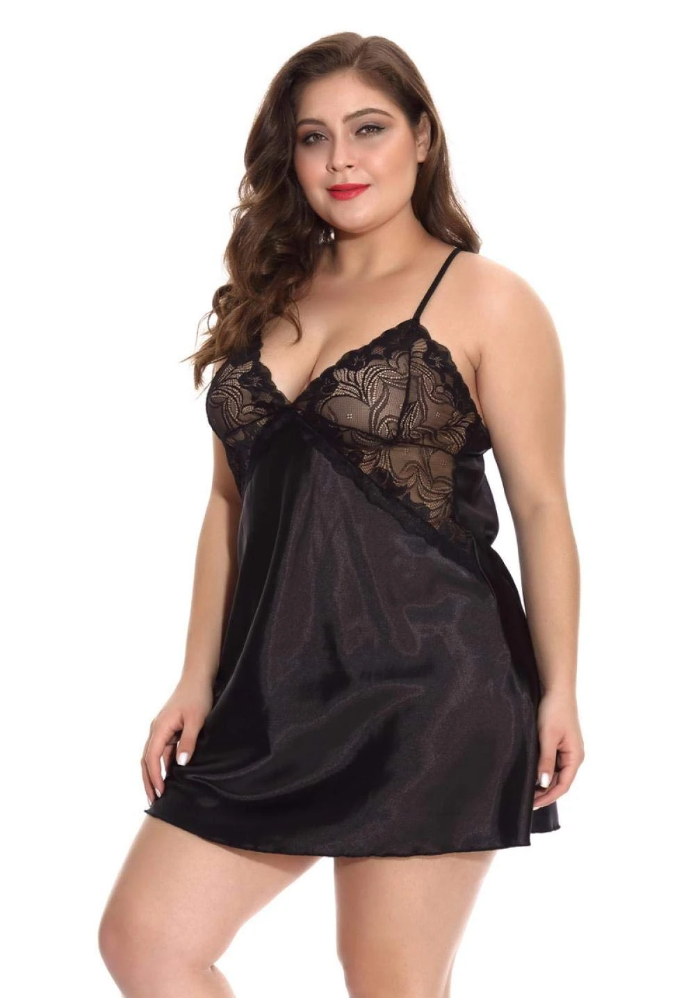 Women's Baby Dolls Women's Sexy Lace Underwear Corset Camis-Black_S