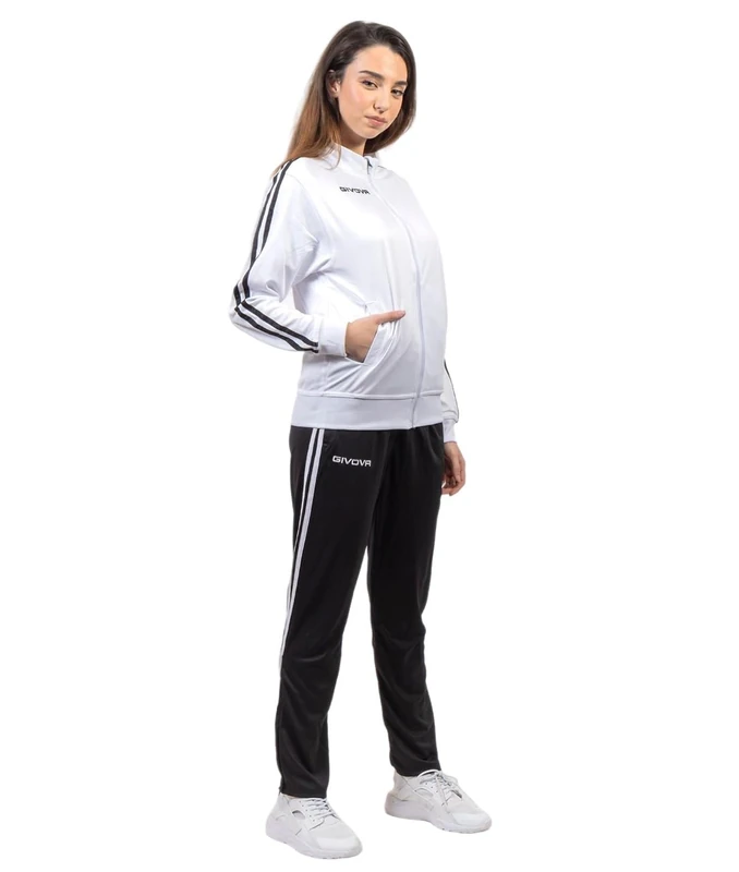Givova Revolution Summer Jumpsuit, White/Black, L
