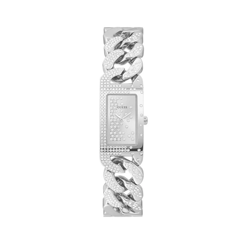 GUESS Women Analog-Digital Quartz Watch with Stainless Steel Strap GW0298L1