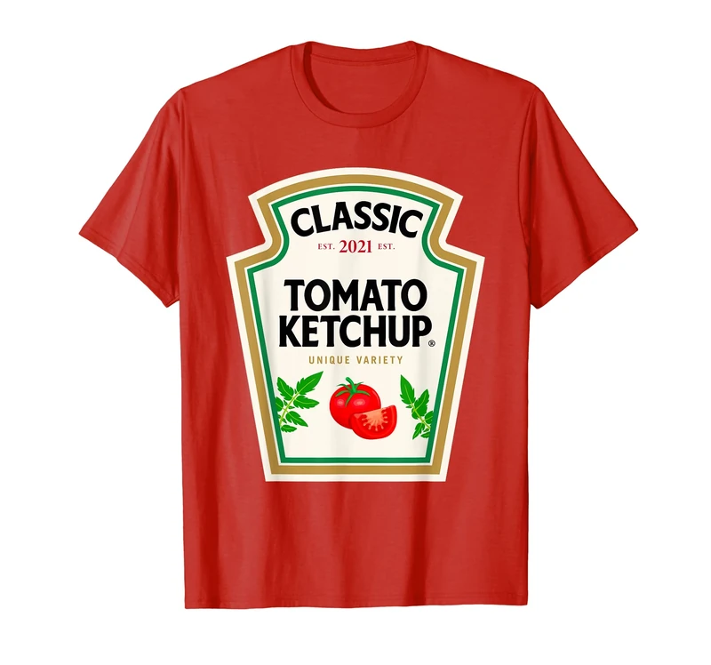 Ketchup Halloween Costume Tomato Matching Halloween Ketchup T-Shirt