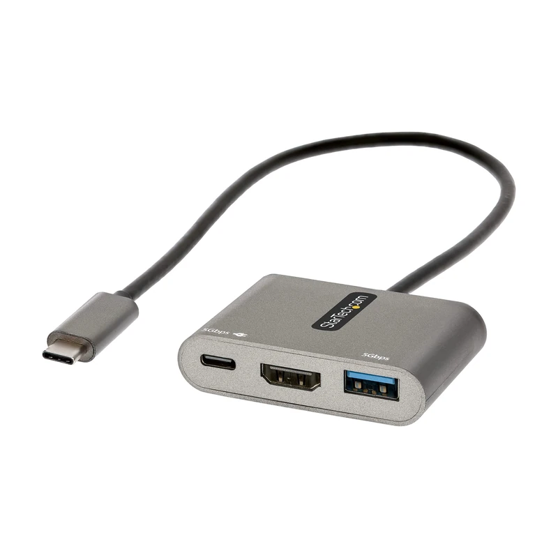 StarTech 3-in-1 USB-C Travel Dock, HDMI 4K, 100W PD, 5Gbps, Mini Dock