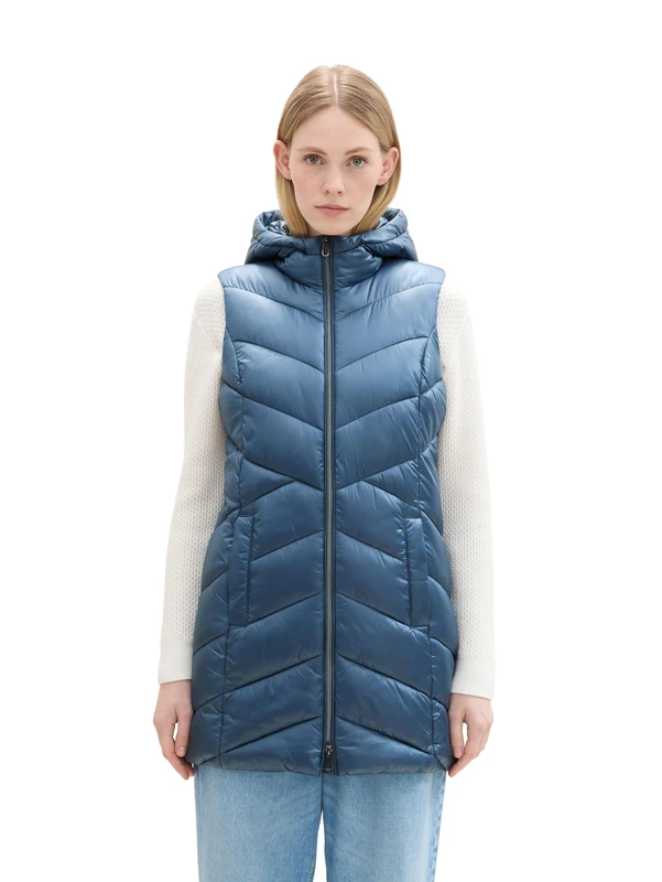 TOM TAILOR Women's 1041490 Vest, 26779-Nighttime Blue, XXXL