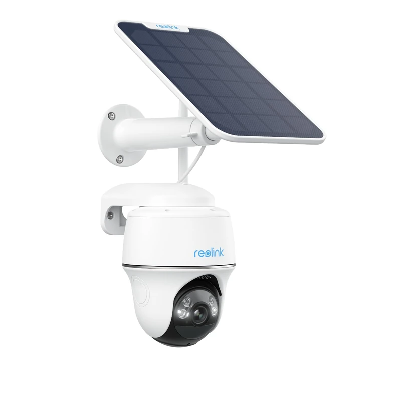 Reolink 2K+ Solar Security Camera Outdoor Wireless, 2.4/5 GHz WiFi Battery-Powered Camera with 360° Pan-Tilt, Person/Vehicle Detection, No Monthly Fee for Local Storage, Argus PT 5MP + Solar Panel