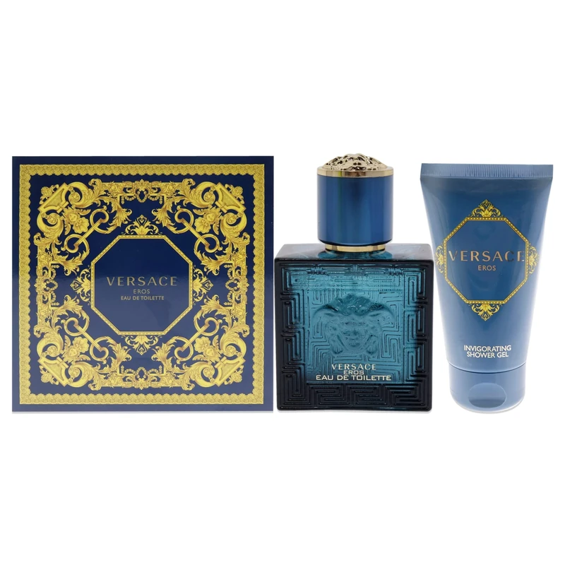 Versace Versace Eros For Men 2 Pc Gift Set 1oz EDT Spray, 1.7oz Shower Gel