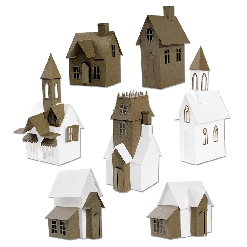 Sizzix Village Collection by Tim Holtz, 665564, Multicolor, One Size