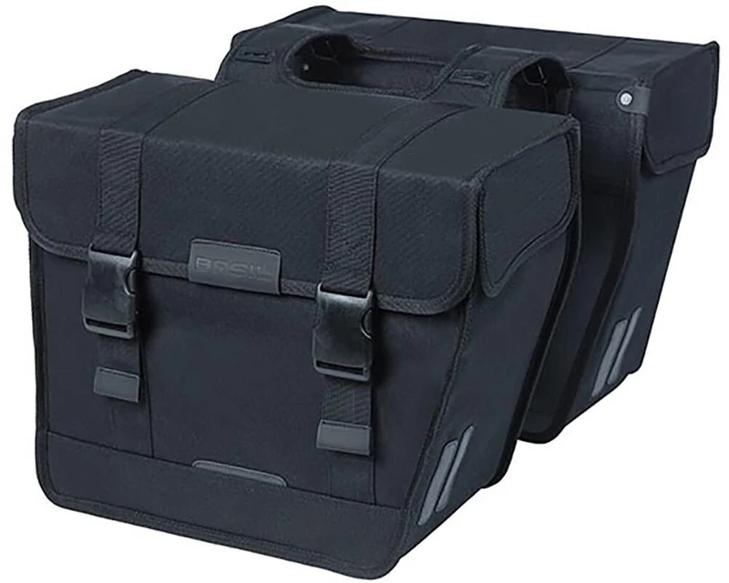 Basil Kavan Eco Classic Double Bicycle Bag 46 litres Black