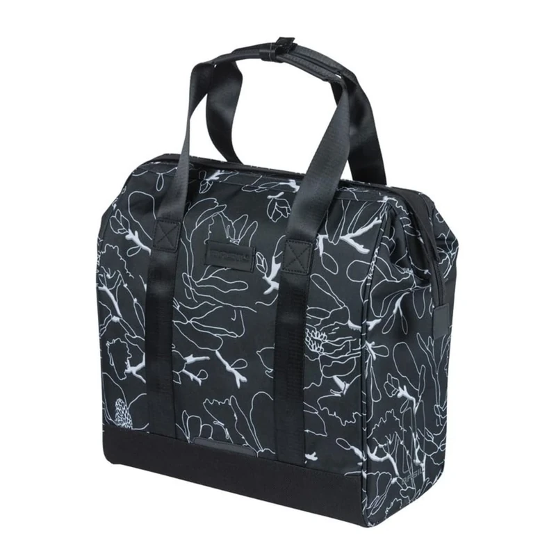 Basil Shopper Bag, Black, 34.5 x 19 x 35.5 cm