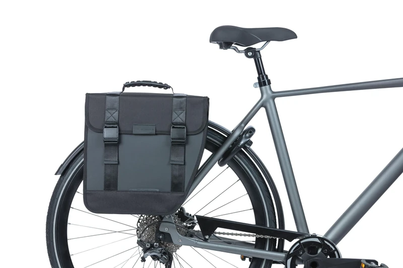 Basil Tour Single Bicycle Bag Waterproof Right Black 14 litres Polyester 600D