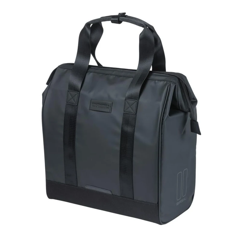 Basil Bicycle Shopper Grand Tarpaulin Black - 23 litres - Tarpaulin