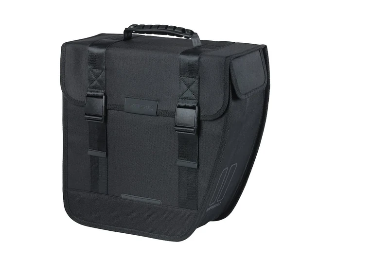 Basil Alforja Derecha Tour Mik 14l Waterproof Poliester Black with Reflectantes (34x14x34 Cm)
