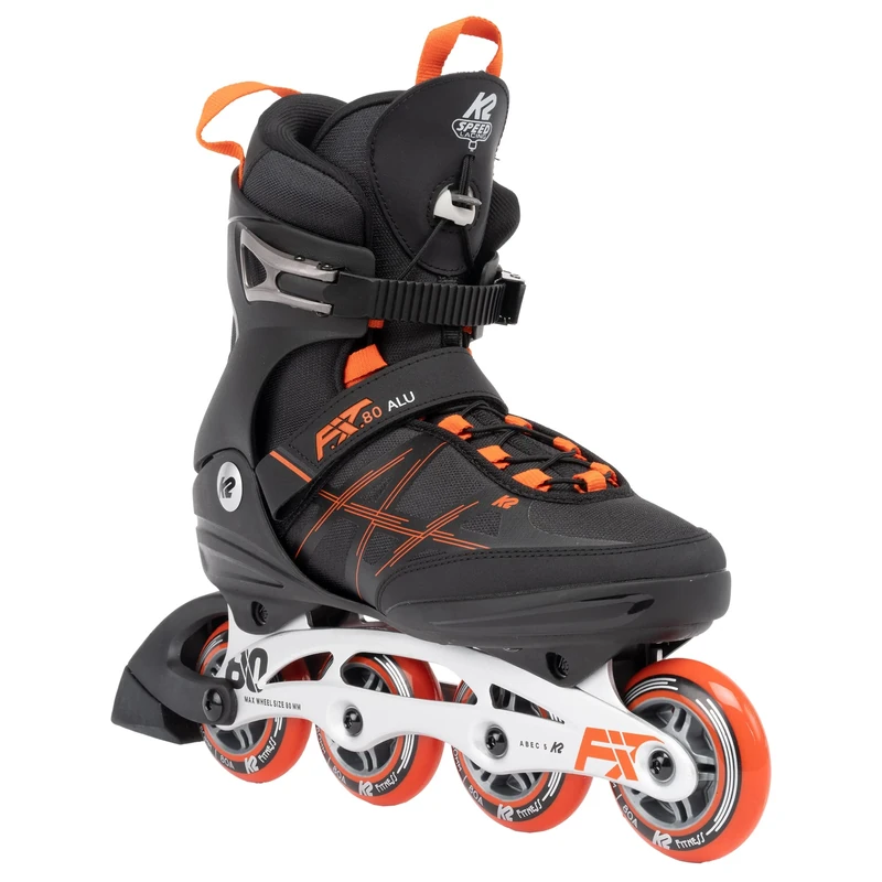 K2 F.I.T. 80 30G0415.1.1.130 Men's Inline Skates Aluminium Black/Red