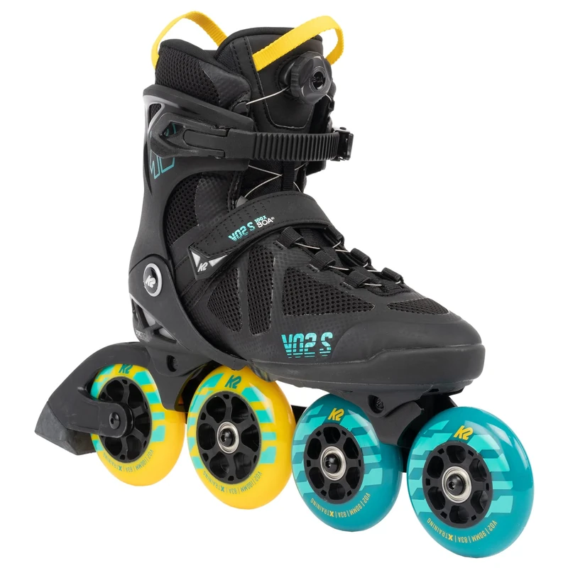 K2 Skates VO2 S 100 X BOA 30G0142.1.1.120 Unisex Inline Skates Black/Blue/Yellow