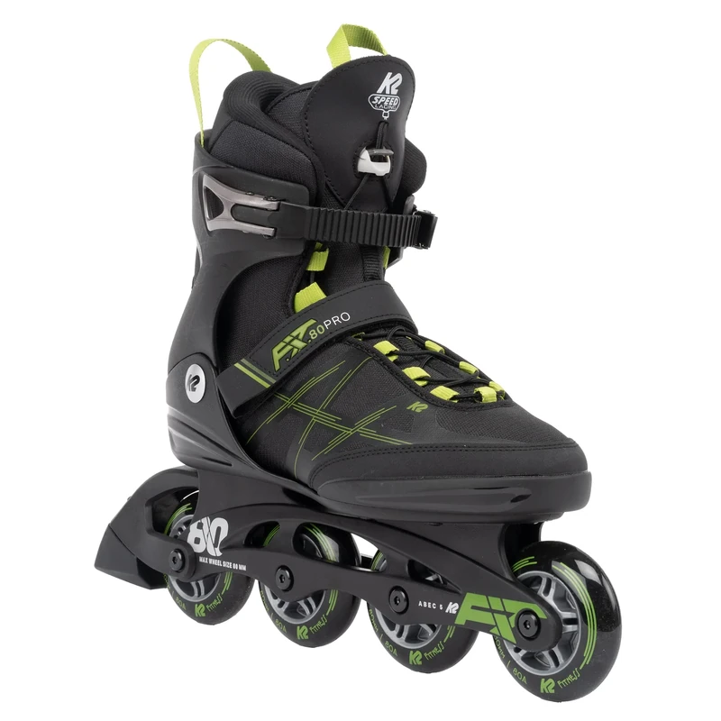 K2 F.I.T. 80 PRO Inline Skate 2023 black/olive, 43.5