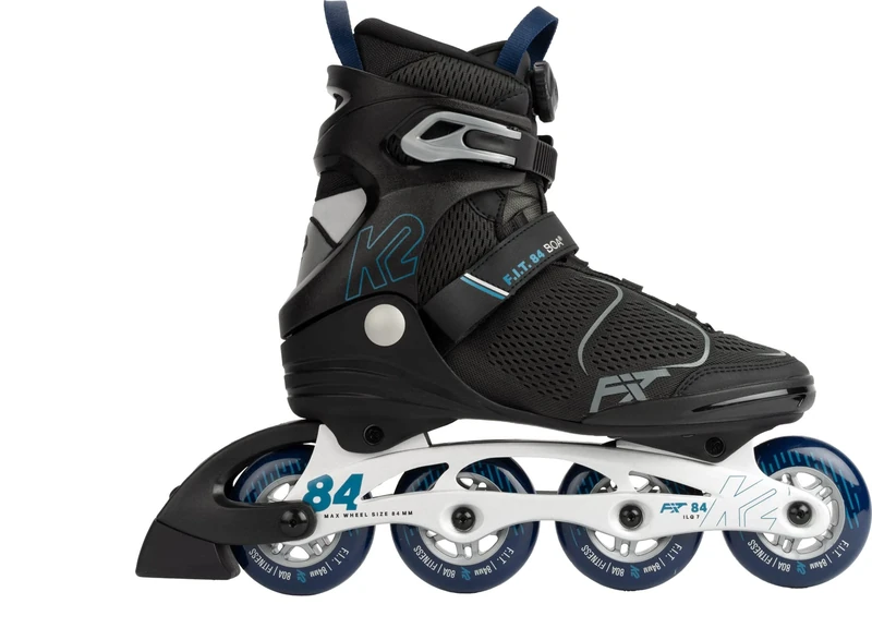 K2 Skate F.I.T. 84 BOA Men's Inline Skates Grey - Blue 30G0615 EU: 47 (UK: 11.5 / US: 12.5)
