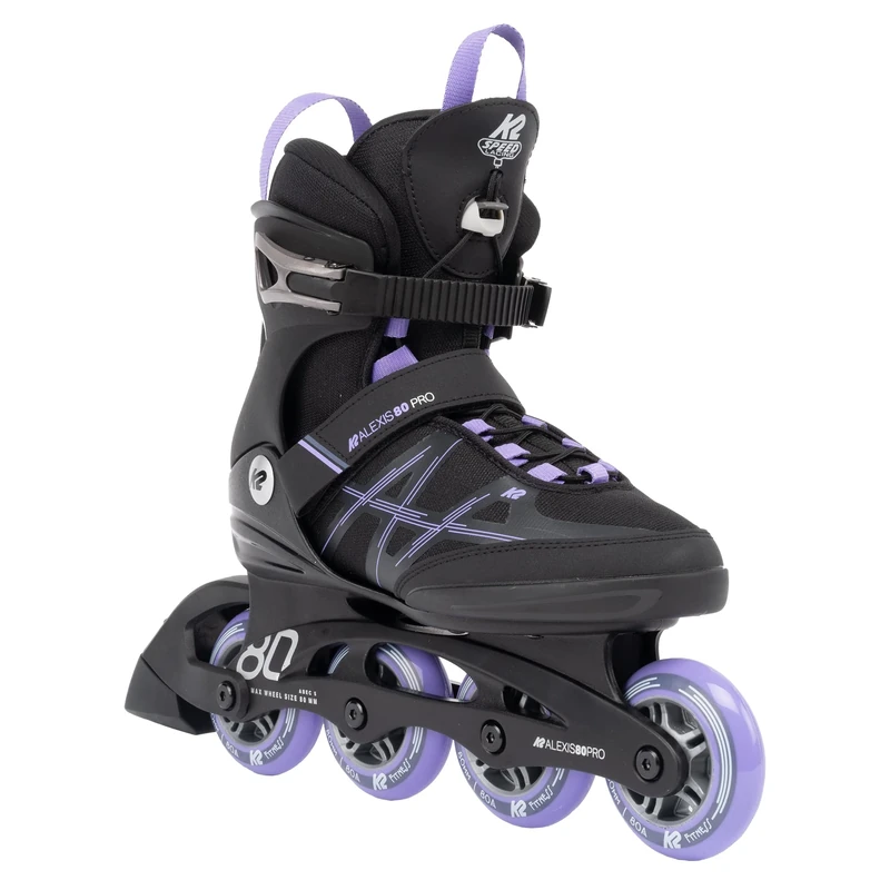 K2 ALEXIS 80 PRO Inline Skate 2023 black/lavender, 39