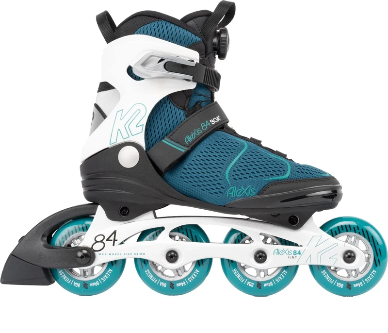 K2 ALEXIS 84 BOA Inline Skate 2024 teal/white, 38