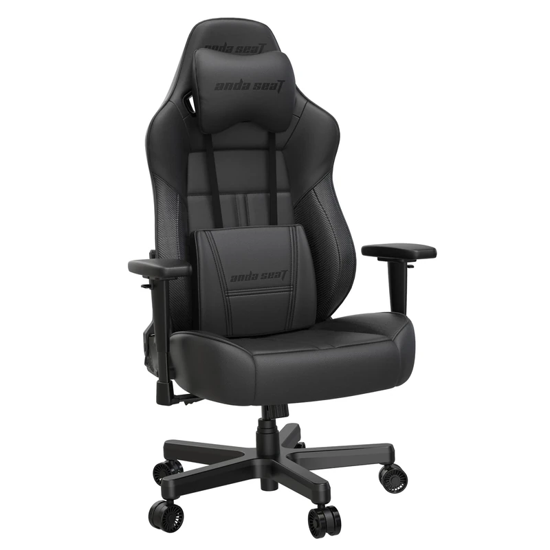 Anda Seat Dark Demon Dragon Gaming Chair for Adults - Ergonomic Video Game Seat, Reclining Office Computer Chair, Neck & Lumbar Back Support - Large Black Premium PVC Leather Desk Seat
