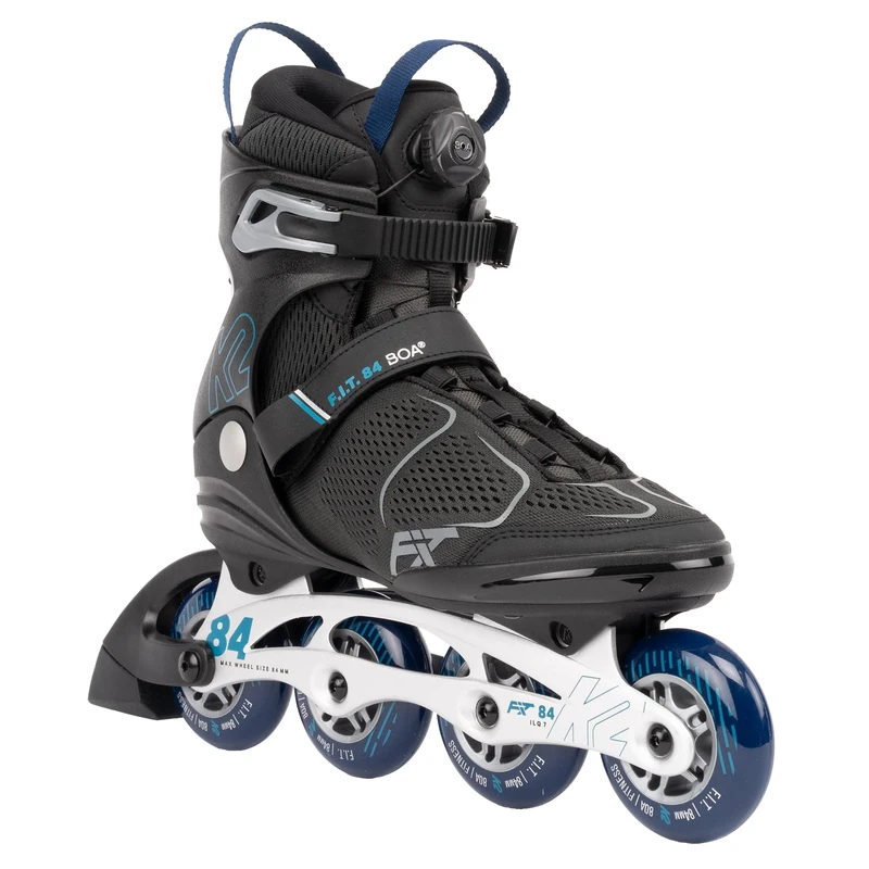 K2 F.I.T. 84 BOA Inline Skate 2023 grey/blue, 42.5