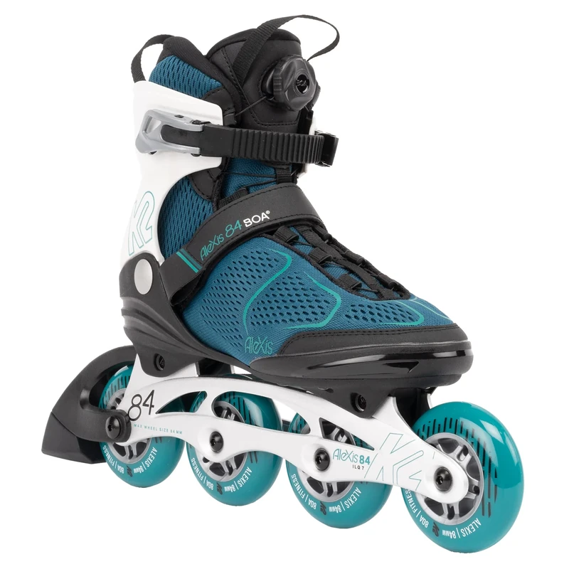 K2 ALEXIS 84 BOA Inline Skate 2024 teal/white, 42