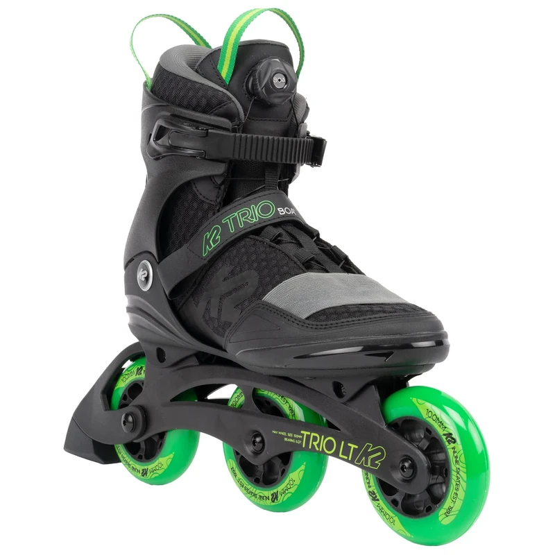K2 Skate Trio Lt 100 Boa, 9, Black_Green