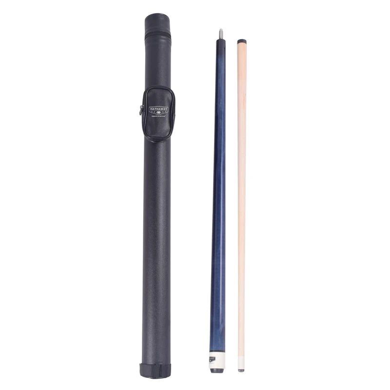 Hathaway Conquest 58-in Maple Pool and Billiard Cue and Case Set - Blue
