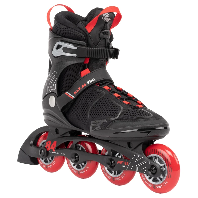 K2 F.I.T. 84 PRO Inline Skate 2023 black/red, 42
