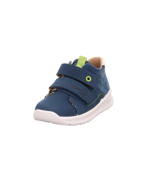 Superfit Breeze 8020 First Walking Shoe, Blue/Light Green 21 EU Wide, Blue Light Green 8020., 4.5 UK Child