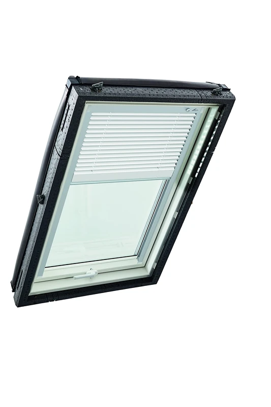 Roto Original Venetian Blind ZJA Roof Window Guide Rail Silver Aluminium Blind Roof Windows Series Designo R4/R7 and Classic K 43/73 Size 114/118 | 11/11 Colour White