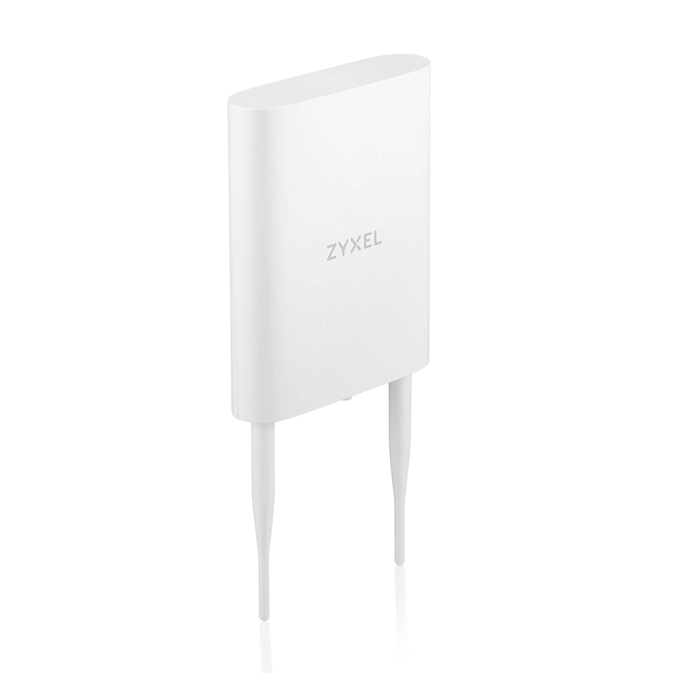 Zyxel AX1800 WiFi 6 Outdoor Access Point | for Small Businesses | Smart Mesh | IP55 Protection | PoE Injector Included | Nebula App/Cloud or Standalone [NWA55AXE]