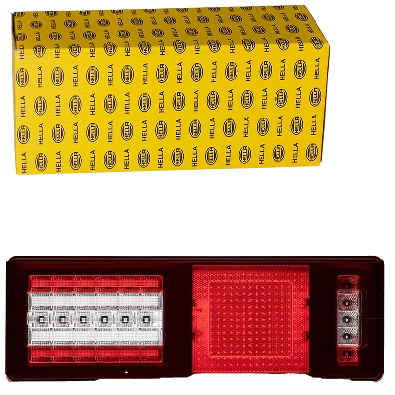 HELLA 2VP 340 970-711 Rearlight - LED - 24V - rectangular - mounting - ECE/ADR/GGVS - 7/2-pin connector - left/right - Piece - Quantity: 1
