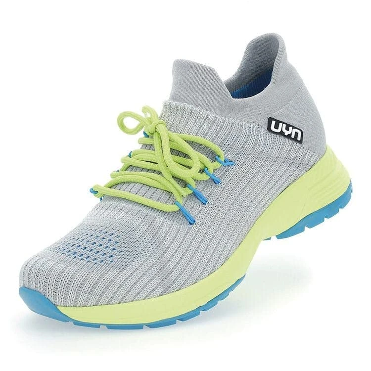 UYN Men's Indoor Lifestyle Shoes, Grey/Yellow, 6.5 UK