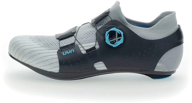 UYN Men's Naked Full-Carbon Sneaker, Silver/Blue, 4 UK - Image 1