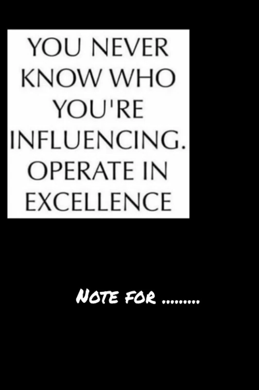 vcxvxcvet-you never know who youre influencing operate in excellence - 120 pages College Ruled Notebook Lined School Journal for girl boy teen - Image 1
