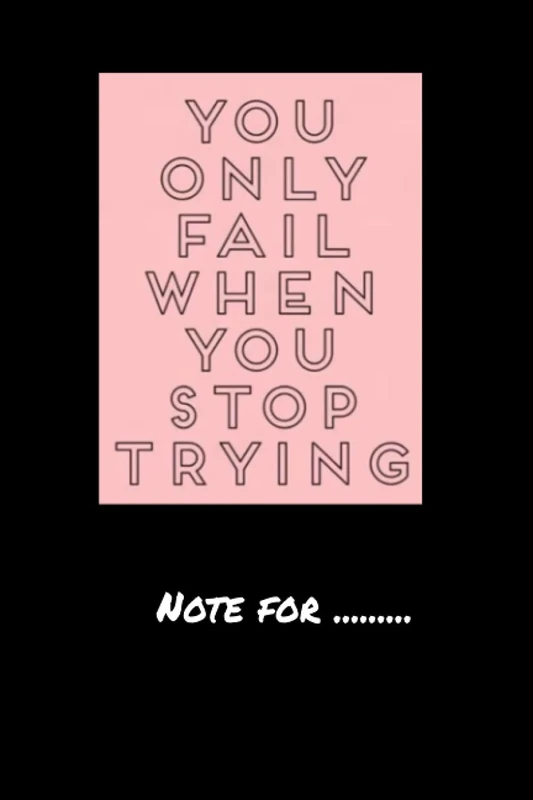 greyyqf-you only fail when you stop trying - 120 pages College Ruled Notebook Lined School Journal for girl boy teen