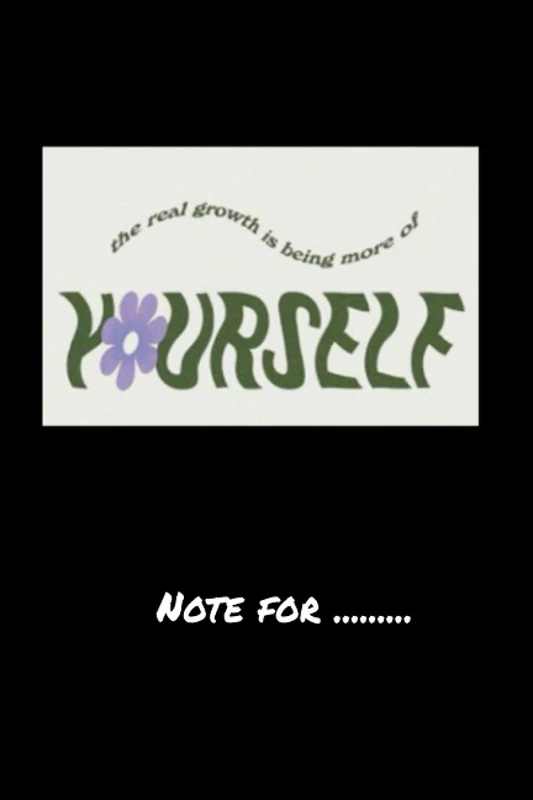 gggdcc-the real growth is being more of yourself- 120 pages College Ruled Notebook Lined School Journal for girl boy teen