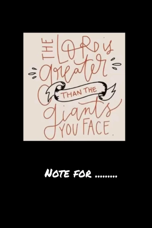 hhtr7vvv7-the lord is greter than giants you face - 120 pages College Ruled Notebook Lined School Journal for girl boy teen x - Image 1