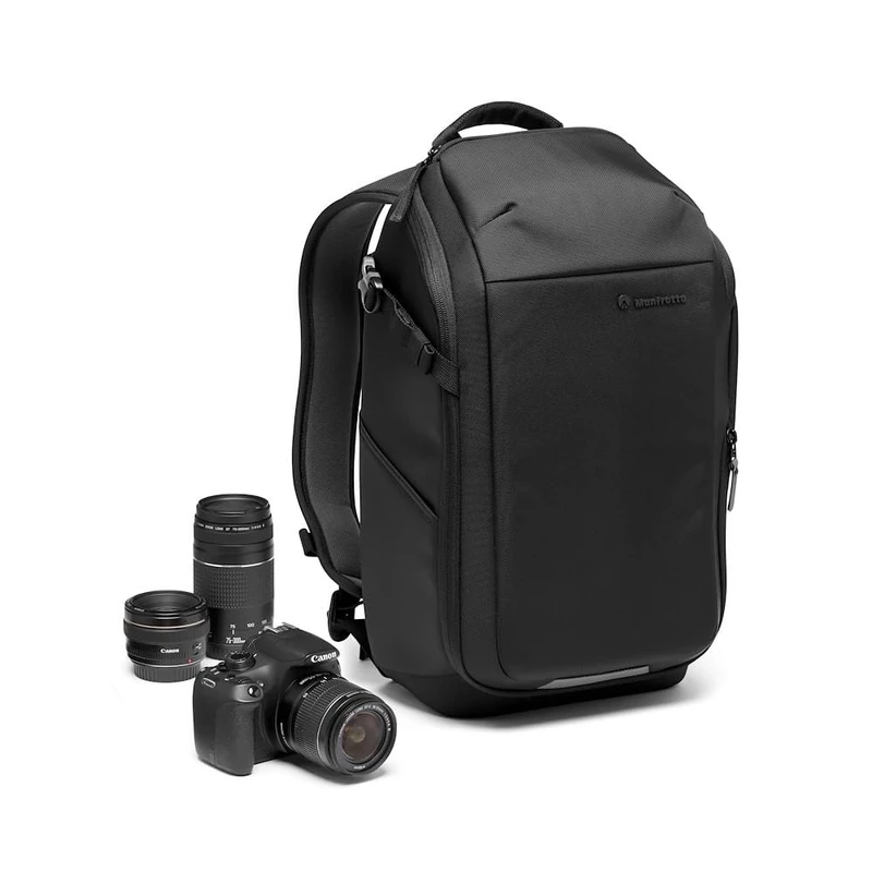Manfrotto Advanced Compact III Camera Backpack for Photo Gear and Laptop, Camera Bag for Mirrorless with Lenses, with Interchangeable Padded Dividers and Tripod Attachment