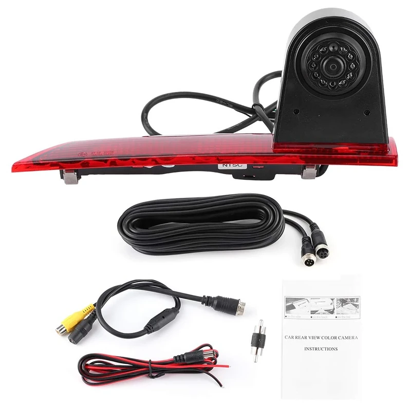 Dioche Brake Light Reversing Camera Transit, IR LED Brake Light Rear View Camera Parking Reverse Monitoring Fit for Transit Custom 2012‑2015 - Image 1