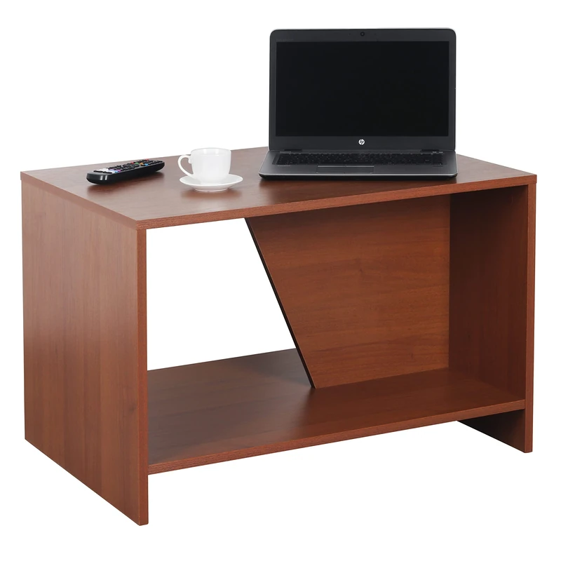 RICOO WM091-ER Coffee Table with Storage Space 75 x 50 x 50 cm Small Couch Rustic Oak